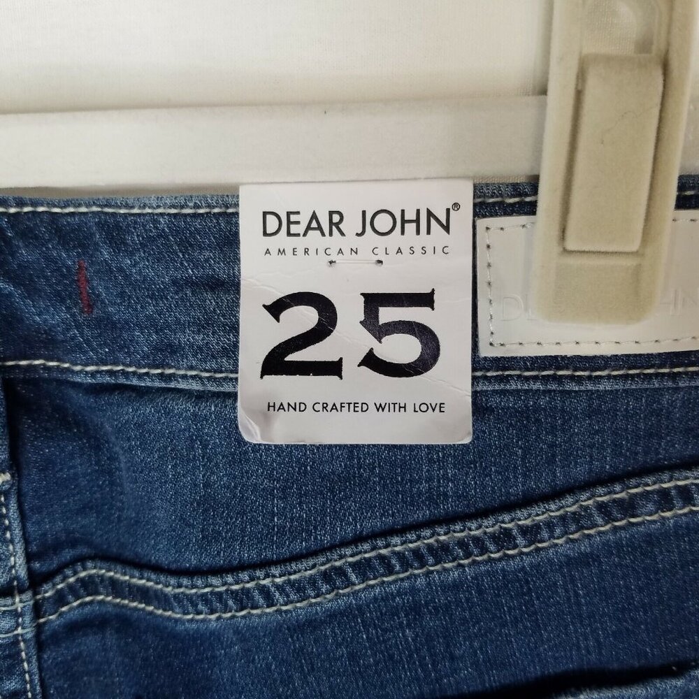 Dear John Women's Size 25 Jeans Gisele High Waisted Skinny Raw Hem Step Hem - Picture 5 of 10